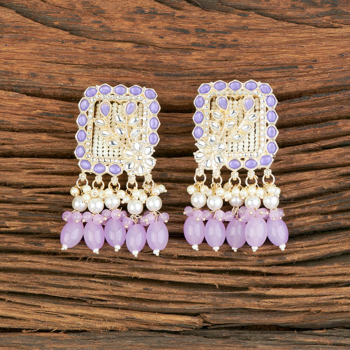 Indo Western Beads Earring With Gold Plating 110287