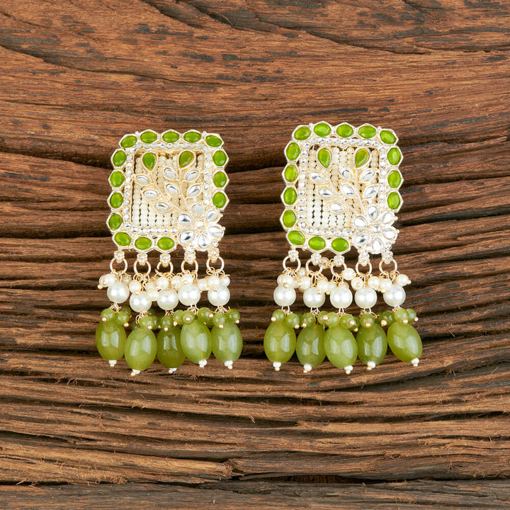 Indo Western Beads Earring With Gold Plating 110287