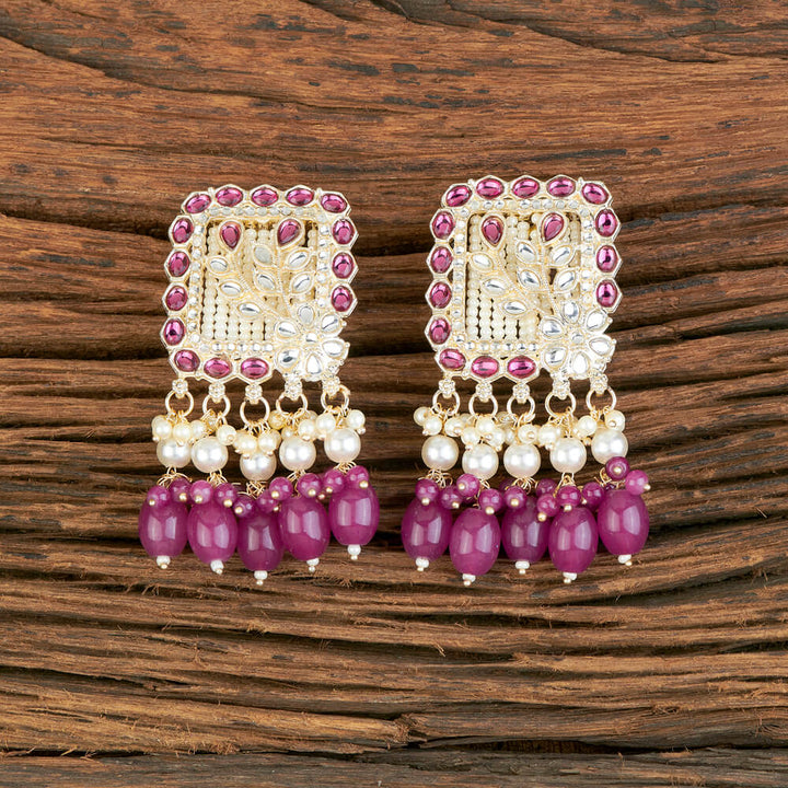 Indo Western Beads Earring With Gold Plating 110287