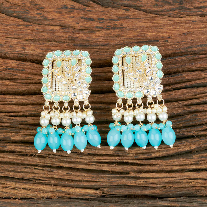 Indo Western Beads Earring With Gold Plating 110287