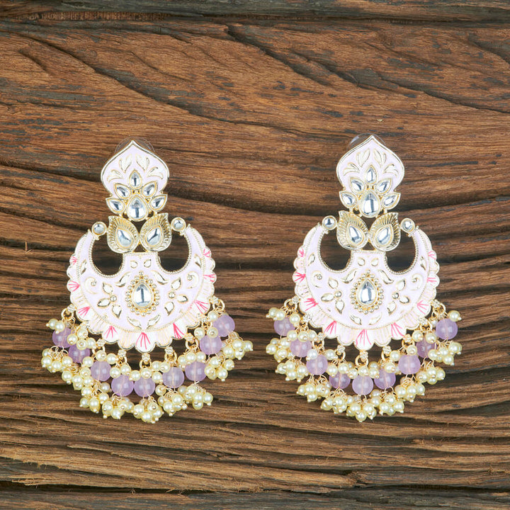 Indo Western Meenakari Earring With Gold Plating 110323