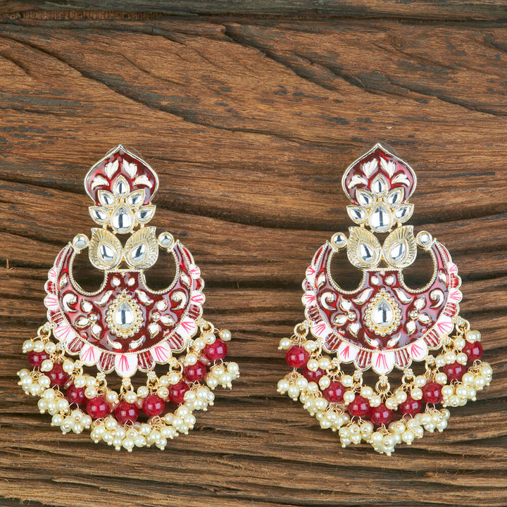 Indo Western Meenakari Earring With Gold Plating 110323