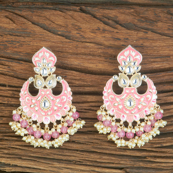 Indo Western Meenakari Earring With Gold Plating 110323