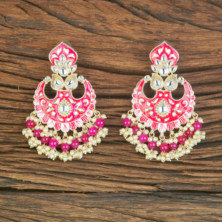 Indo Western Meenakari Earring With Gold Plating 110323