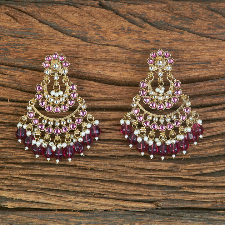 Indo Western Classic Earring With Mehndi Plating 110336