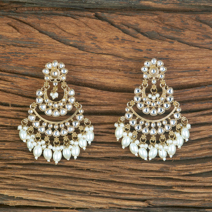 Indo Western Classic Earring With Mehndi Plating 110336