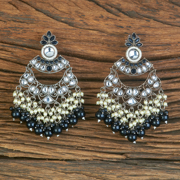 Indo Western Beads Earring With Oxidised Plating 110343