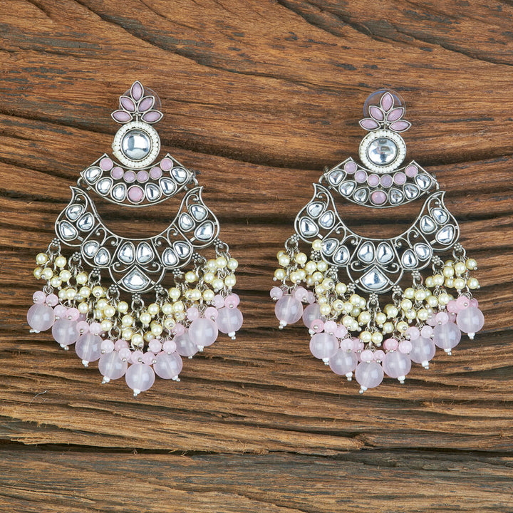 Indo Western Beads Earring With Oxidised Plating 110343