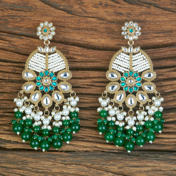 Indo Western Trendy Earring With Mehndi Plating 110356