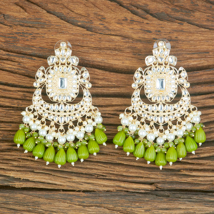 Indo Western Moti Earring With Gold Plating 110357