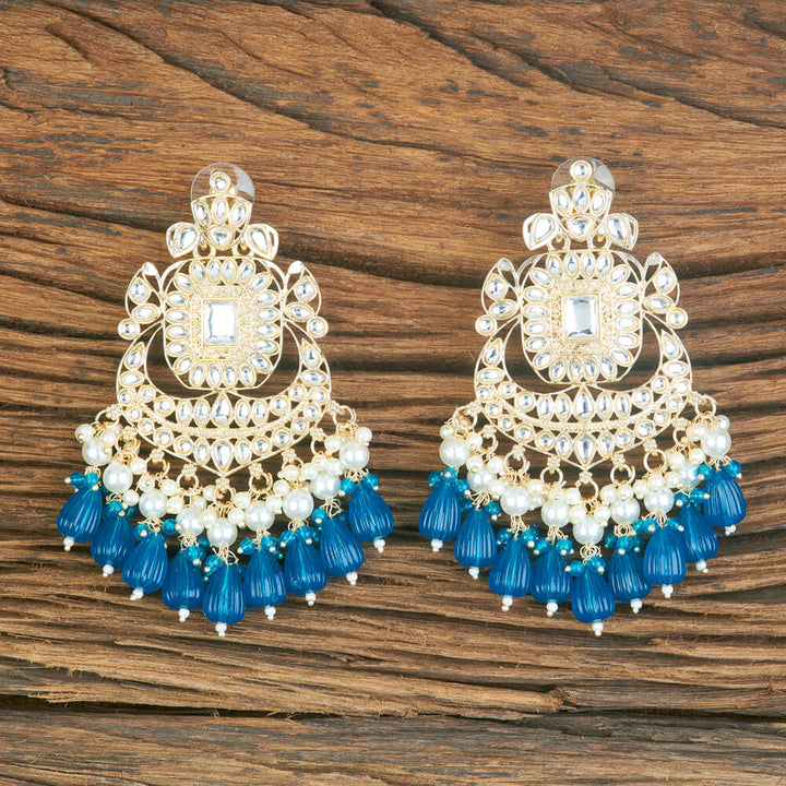 Indo Western Moti Earring With Gold Plating 110357