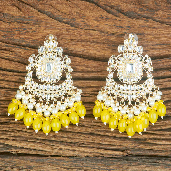 Indo Western Moti Earring With Gold Plating 110357