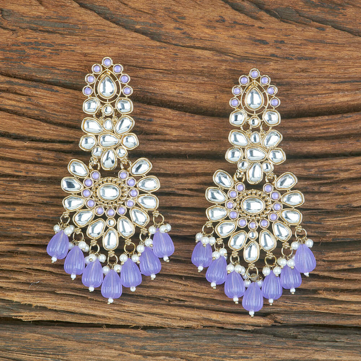 Indo Western Beads Earring With Mehndi Plating 110359