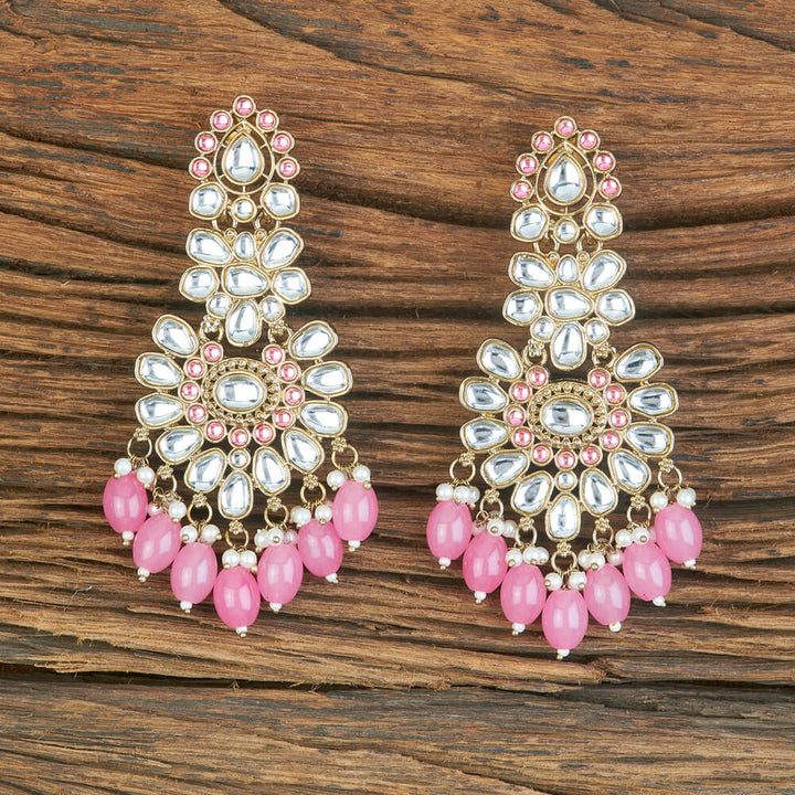 Indo Western Beads Earring With Mehndi Plating 110359