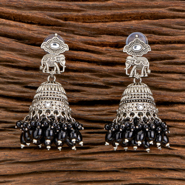 Indo Western Jhumki With Oxidised Plating 110376