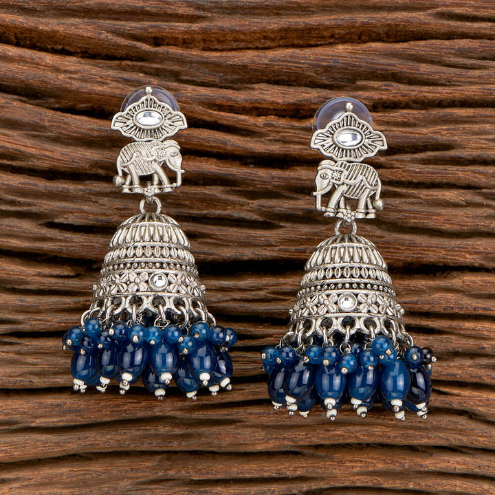 Indo Western Jhumki With Oxidised Plating 110376