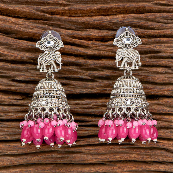 Indo Western Jhumki With Oxidised Plating 110376