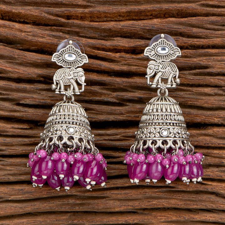 Indo Western Jhumki With Oxidised Plating 110376