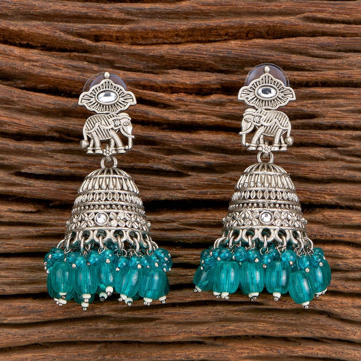 Indo Western Jhumki With Oxidised Plating 110376