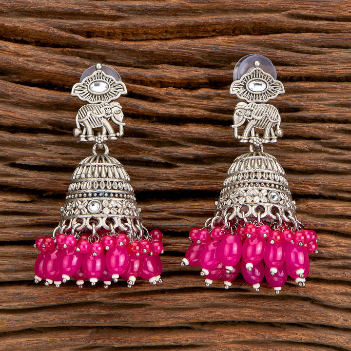 Indo Western Jhumki With Oxidised Plating 110376