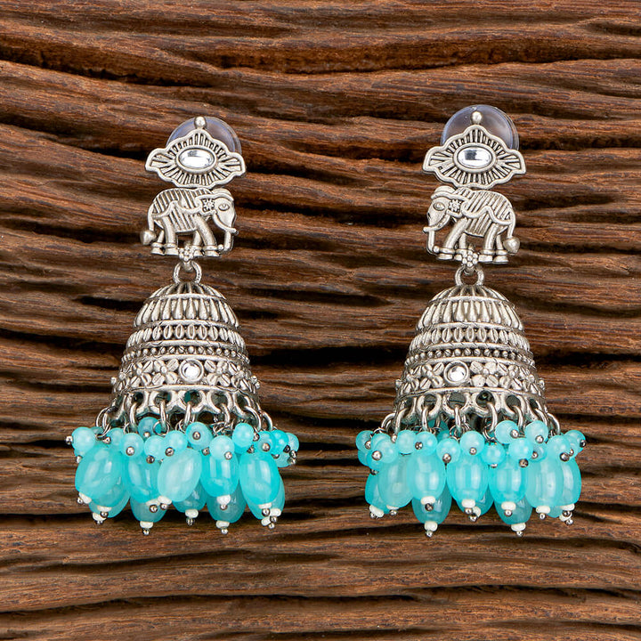 Indo Western Jhumki With Oxidised Plating 110376