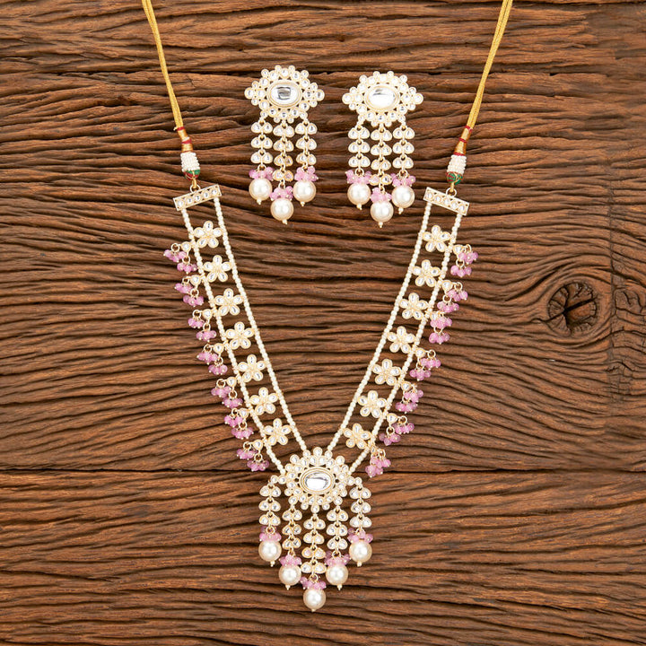 Indo Western Classic Necklace With Gold Plating 110379