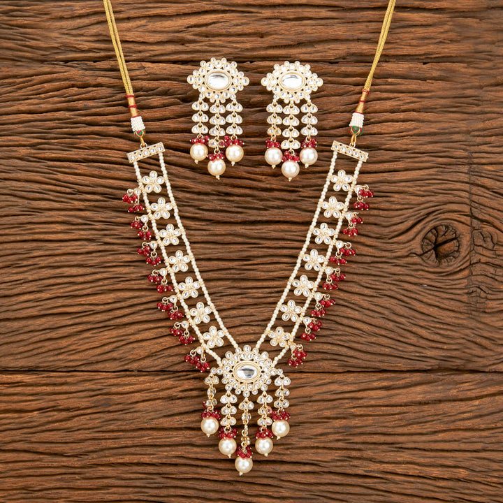 Indo Western Classic Necklace With Gold Plating 110379