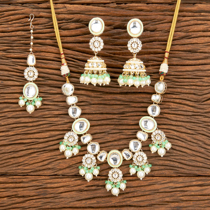 Indo Western Meenakari Necklace With Gold Plating 110381