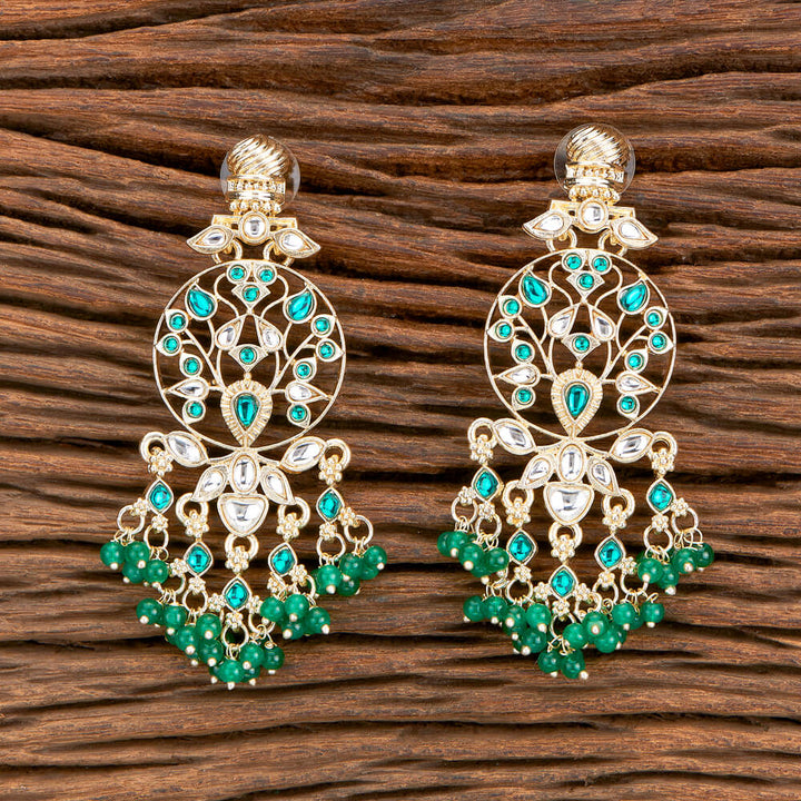 Indo Western Classic Earring With Gold Plating 110385