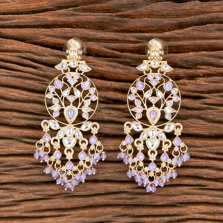 Indo Western Classic Earring With Gold Plating 110385