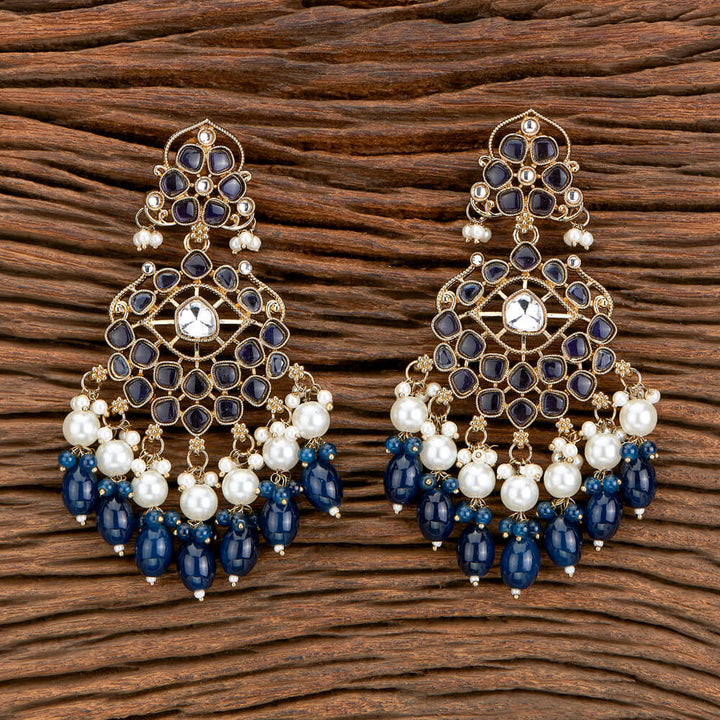 Indo Western Beads Earring With Mehndi Plating 110391