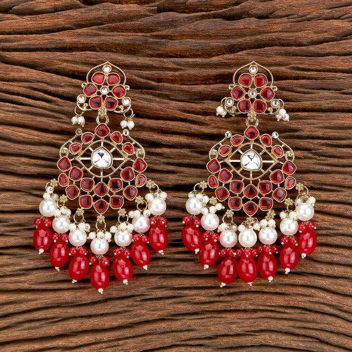 Indo Western Beads Earring With Mehndi Plating 110391