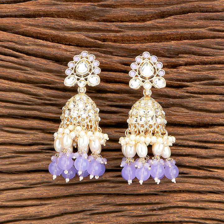 Indo Western Beads Earring With Gold Plating 110399