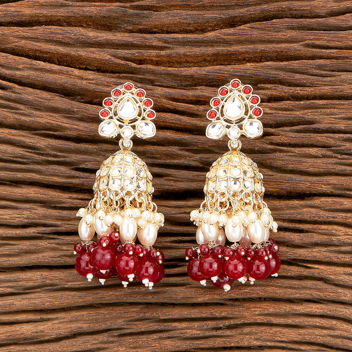 Indo Western Beads Earring With Gold Plating 110399