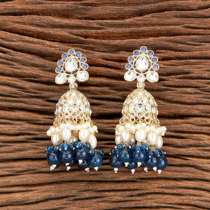 Indo Western Beads Earring With Gold Plating 110399