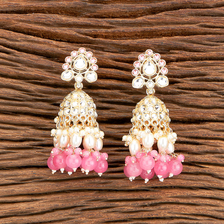 Indo Western Beads Earring With Gold Plating 110399