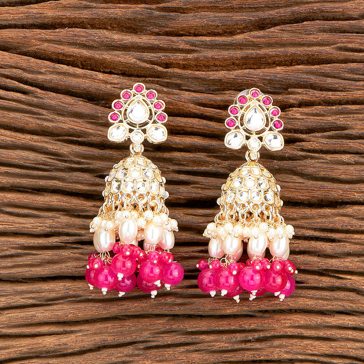 Indo Western Beads Earring With Gold Plating 110399