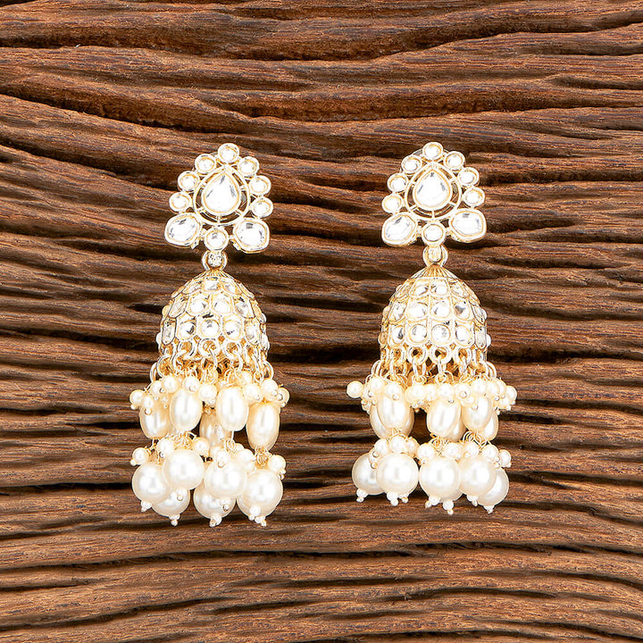 Indo Western Beads Earring With Gold Plating 110399