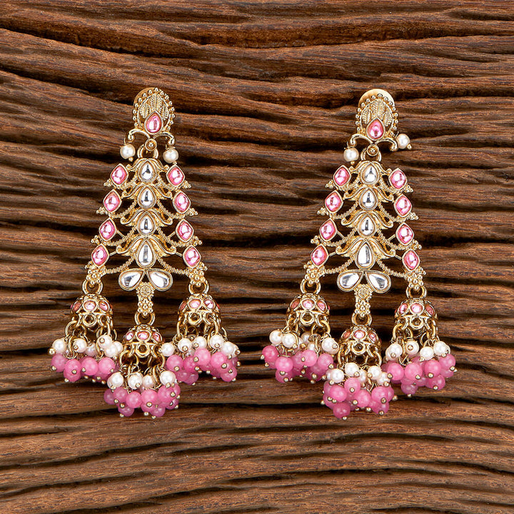 Indo Western Trendy Earring With Mehndi Plating 110436