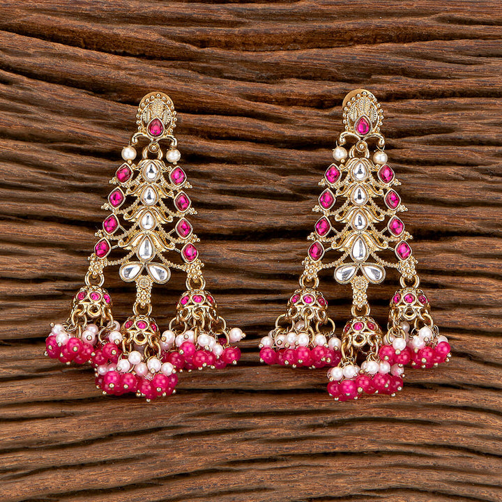 Indo Western Trendy Earring With Mehndi Plating 110436