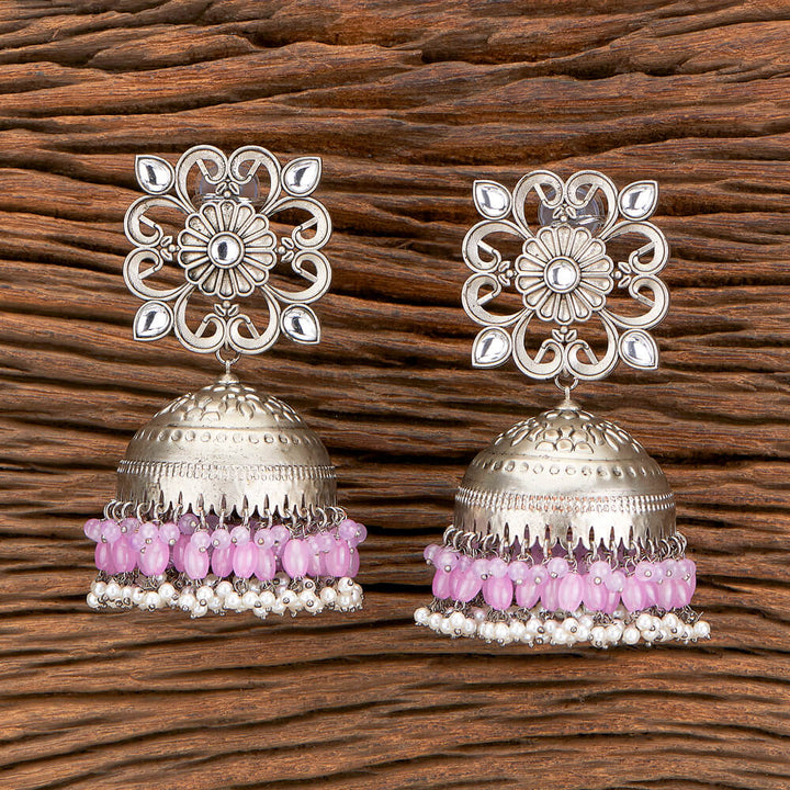 Indo Western Jhumki With Oxidised Plating 110445