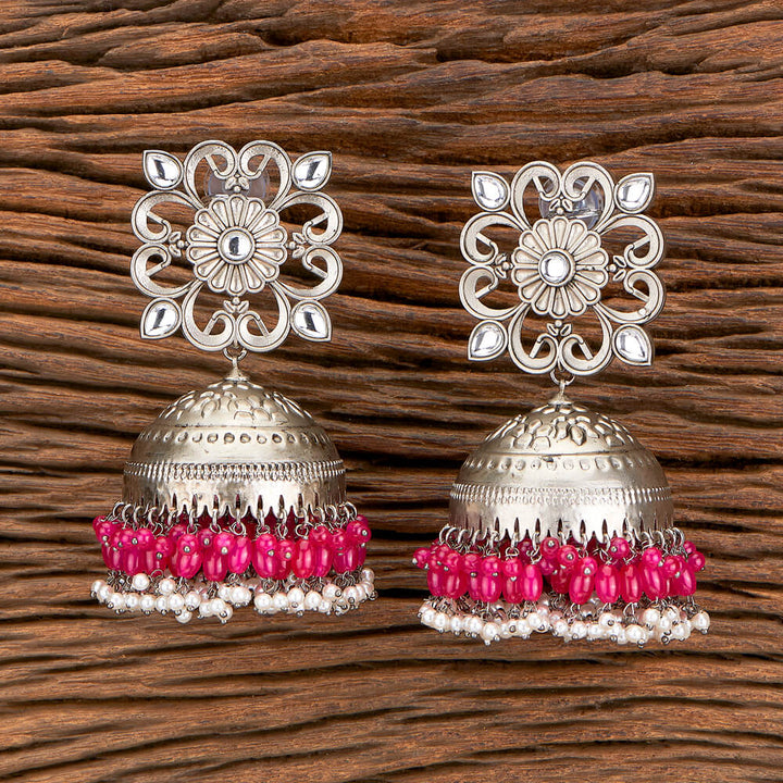 Indo Western Jhumki With Oxidised Plating 110445