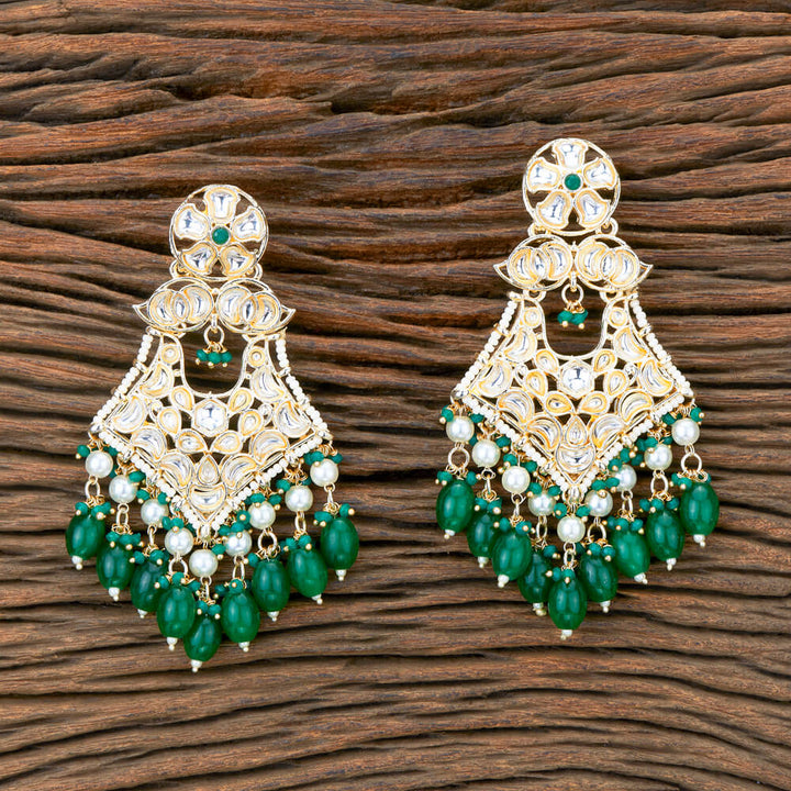 Indo Western Beads Earring With Gold Plating 110489