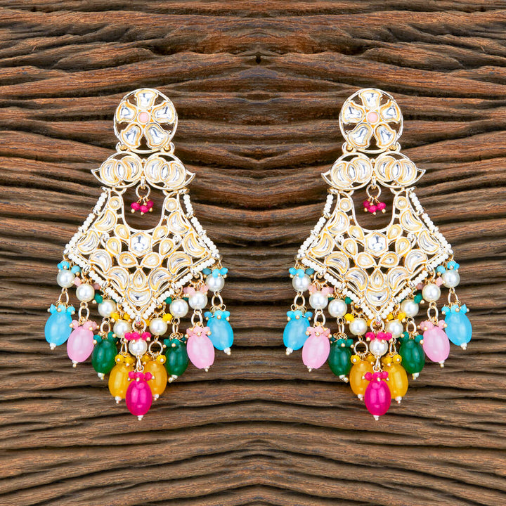 Indo Western Beads Earring With Gold Plating 110489