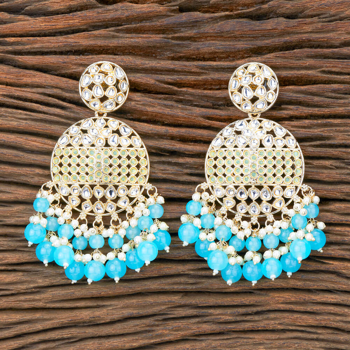 Indo Western Classic Earring With Gold Plating 110504