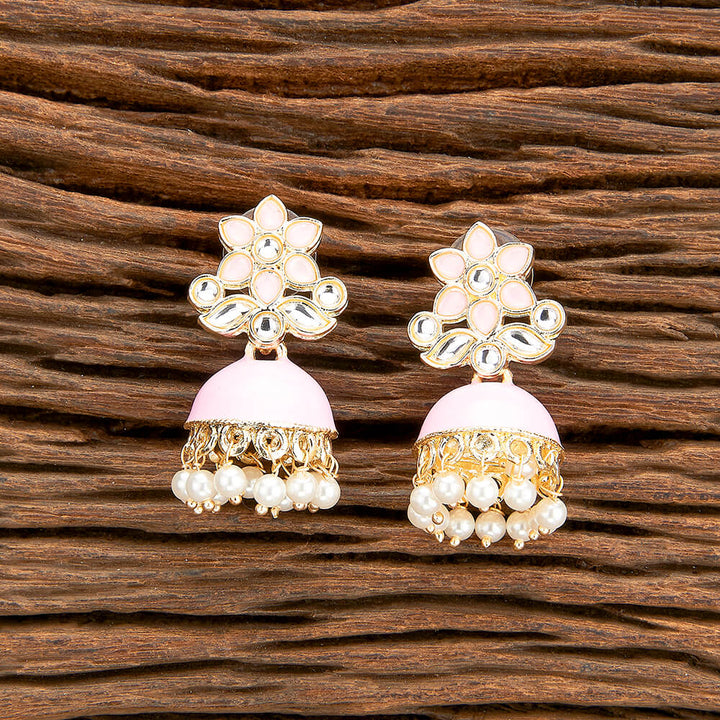 Indo Western Meenakari Earring With Gold Plating 110513