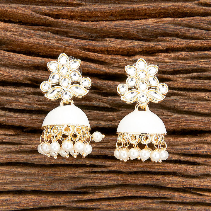 Indo Western Meenakari Earring With Gold Plating 110513