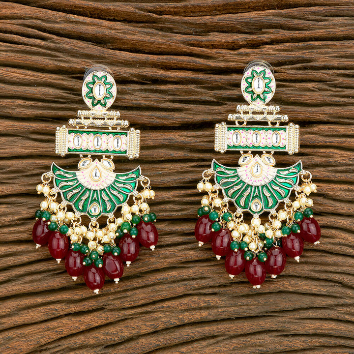 Indo Western Meenakari Earring With Gold Plating 110530