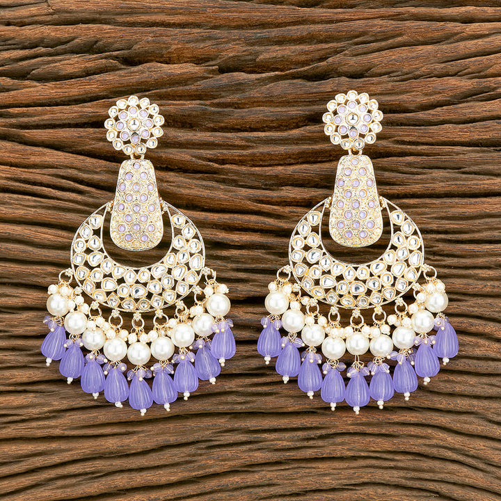 Indo Western Chand Earring With Gold Plating 110540