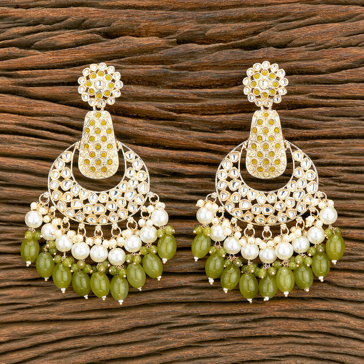 Indo Western Chand Earring With Gold Plating 110540